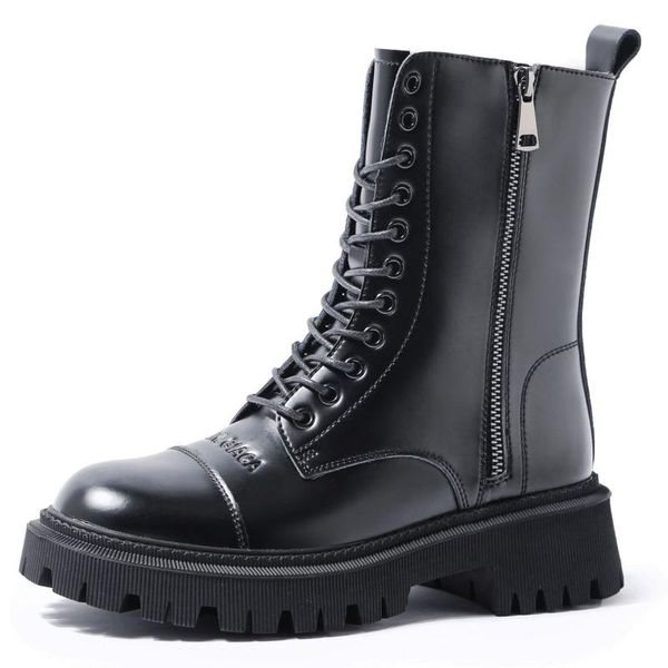 boots genuine leather women for platform shoes ankle keep warm autumn winter cross straps bootie, Black
boots genuine leather women for platform shoes ankle keep warm autumn winter cross straps bootie, Black