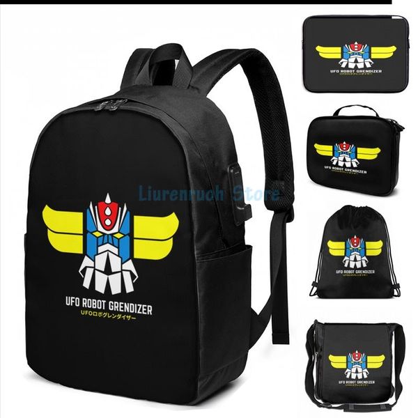 funny graphic print ufo robot grendizer - color usb charge backpack men school bags women bag travel laptop
funny graphic print ufo robot grendizer - color usb charge backpack men school bags women bag travel laptop