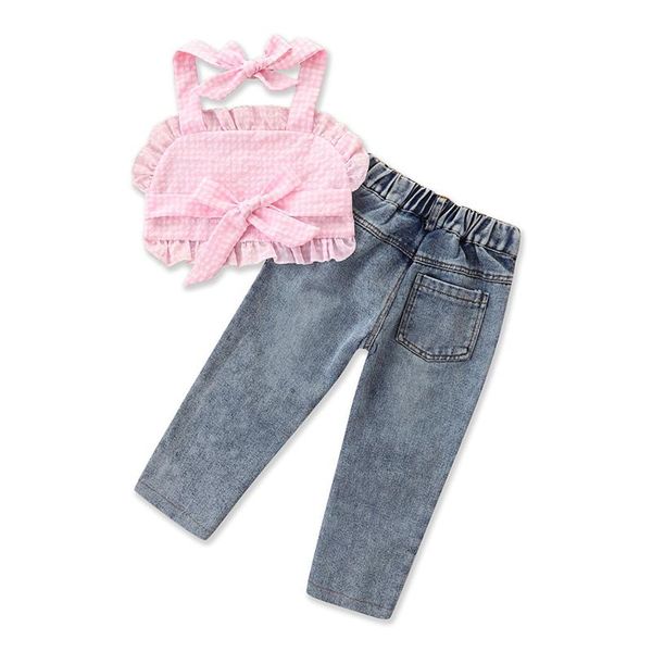 clothing sets citgeesummer kids baby girls pink camisole and trousers suit fashion plaid halter vest ripped denim pants clothes set, White
clothing sets citgeesummer kids baby girls pink camisole and trousers suit fashion plaid halter vest ripped denim pants clothes set, White