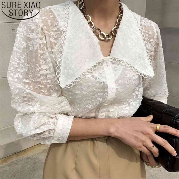 white lace shirt long sleeve puff women s lapel chiffon blouse spring s elegant clothing 13562 210506
white lace shirt long sleeve puff women s lapel chiffon blouse spring s elegant clothing 13562 210506