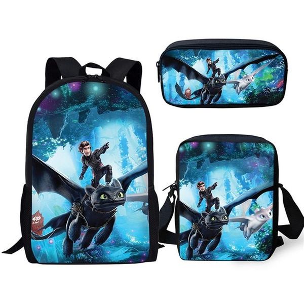 school bags 2021 3pcs/set how to train your dragon pattern 3d print for kids backpack women fashion travelling
school bags 2021 3pcs/set how to train your dragon pattern 3d print for kids backpack women fashion travelling