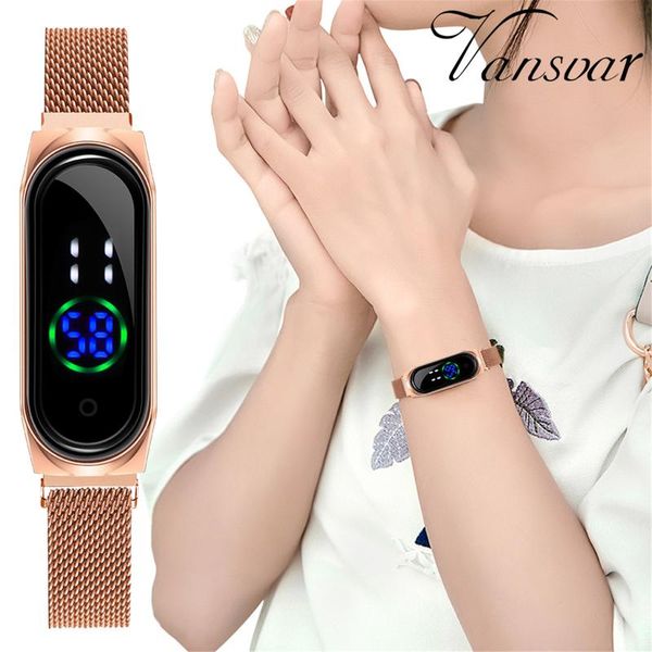 wristwatches ladies watches digital led watch electronic display bracelet luxury eesh stainless steel strap quartz, Slivery;brown
wristwatches ladies watches digital led watch electronic display bracelet luxury eesh stainless steel strap quartz, Slivery;brown
