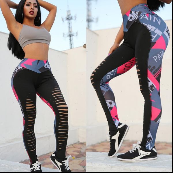 pierced activewear high waist womens leggings fitness leggins patchwork print slim sportswear pants, Black
pierced activewear high waist womens leggings fitness leggins patchwork print slim sportswear pants, Black