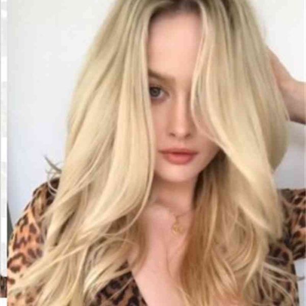 wig women's long straight hair dyed black gradient gold chemical fiber headgear, Black;brown
wig women's long straight hair dyed black gradient gold chemical fiber headgear, Black;brown