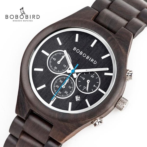 wristwatches ebony chronograph watch bobo bird wristwatch quartz wooden clock timepiece male luminous hand relogio masculino, Slivery;brown
wristwatches ebony chronograph watch bobo bird wristwatch quartz wooden clock timepiece male luminous hand relogio masculino, Slivery;brown