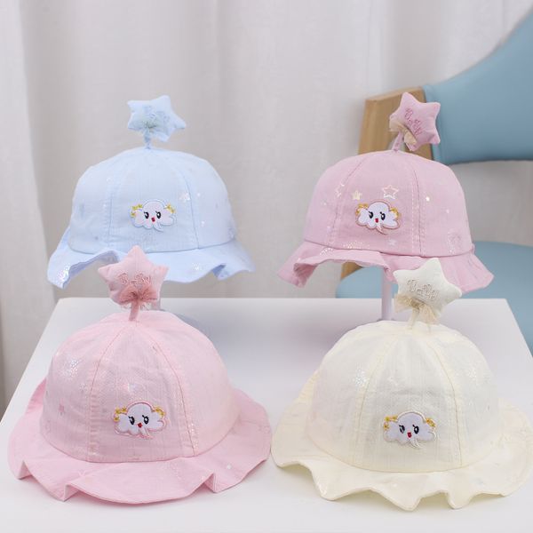 spring and summer fisherman princess sunscreen lovely fresh 5-20 month old baby thin basin baby hat, Yellow
spring and summer fisherman princess sunscreen lovely fresh 5-20 month old baby thin basin baby hat, Yellow