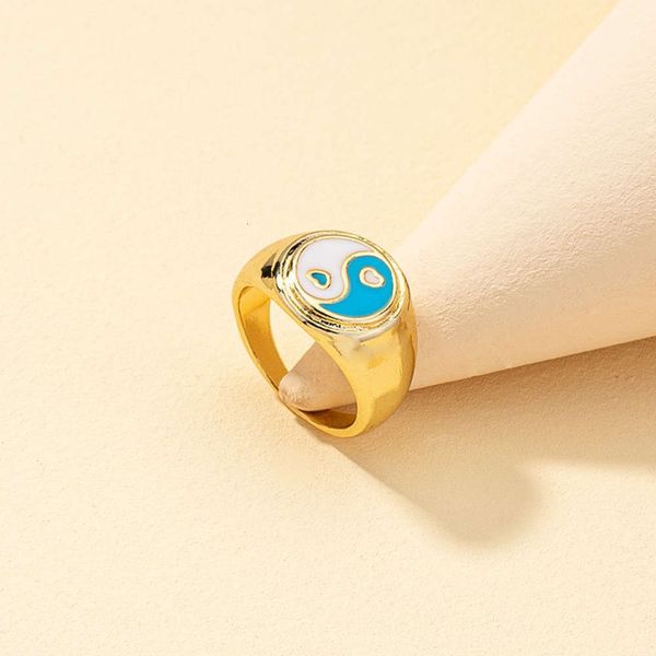 2021 new taiji multicolor dripping oil heart blogger simple accessories ring qingdao jewelry, Black
2021 new taiji multicolor dripping oil heart blogger simple accessories ring qingdao jewelry, Black