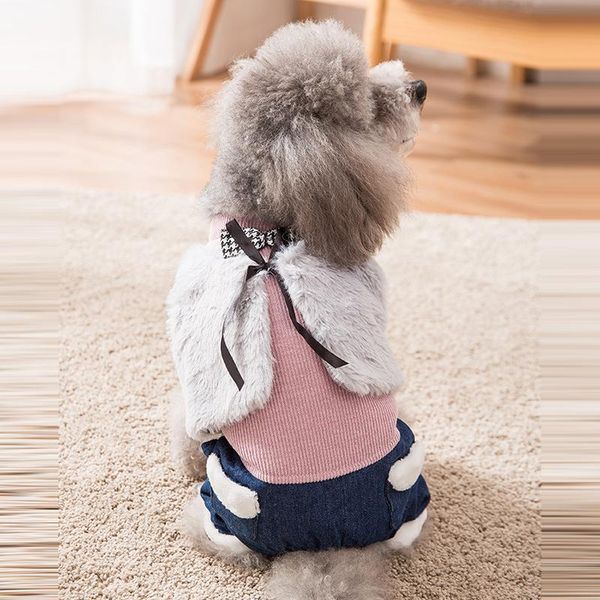 dog apparel fashion winter warm faux fur pet jumpsuit overalls for dogs cats knitted denim coat jacket trousers puppy kitten rompers clothes
dog apparel fashion winter warm faux fur pet jumpsuit overalls for dogs cats knitted denim coat jacket trousers puppy kitten rompers clothes
