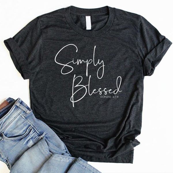 women's t-shirt tumblr vintage harajuku jesus tees drop simply blessed letter print t shirt christian summer fashion women tshirt, White
women's t-shirt tumblr vintage harajuku jesus tees drop simply blessed letter print t shirt christian summer fashion women tshirt, White