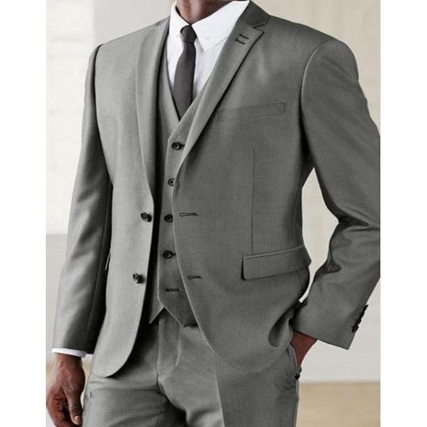 men's suits & blazers custom made silver gun gray groom tuxedos slim fit mens wedding groomsmen prom (jacket+pants+vest), White;black
men's suits & blazers custom made silver gun gray groom tuxedos slim fit mens wedding groomsmen prom (jacket+pants+vest), White;black