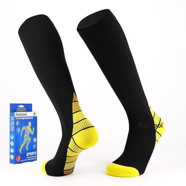 sports socks findcool calf support compression breathable bicycle sock outdoor racing knee high for men women, Black
sports socks findcool calf support compression breathable bicycle sock outdoor racing knee high for men women, Black