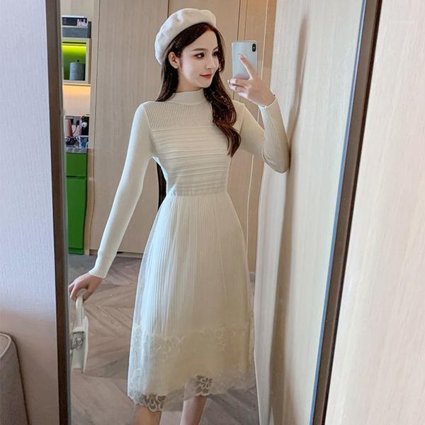 casual dresses women 2021 autumn winter long sweater female mesh stitching knitted loose maxi dress ladies elegant party vestidos x454, Black;gray
casual dresses women 2021 autumn winter long sweater female mesh stitching knitted loose maxi dress ladies elegant party vestidos x454, Black;gray