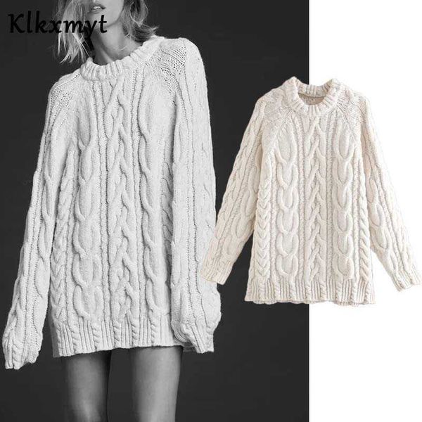 klkxmyt za sweater women fashion eight-strand knitted vintage long sleeve thick warm female pullover chic 210527, White;black
klkxmyt za sweater women fashion eight-strand knitted vintage long sleeve thick warm female pullover chic 210527, White;black