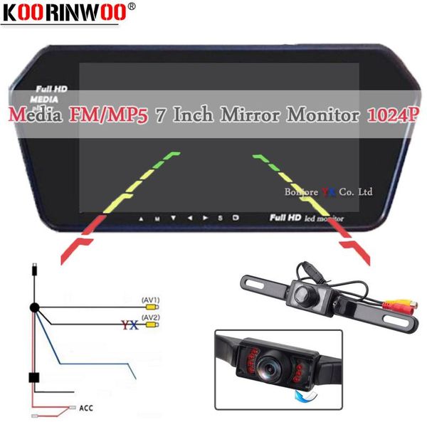 car video koorinwoo wireless 7'' tft lcd screen 1024*600 mirror monitor bluetooth mp5 with usb/sd slot rearview camera infrared sy
car video koorinwoo wireless 7'' tft lcd screen 1024*600 mirror monitor bluetooth mp5 with usb/sd slot rearview camera infrared sy