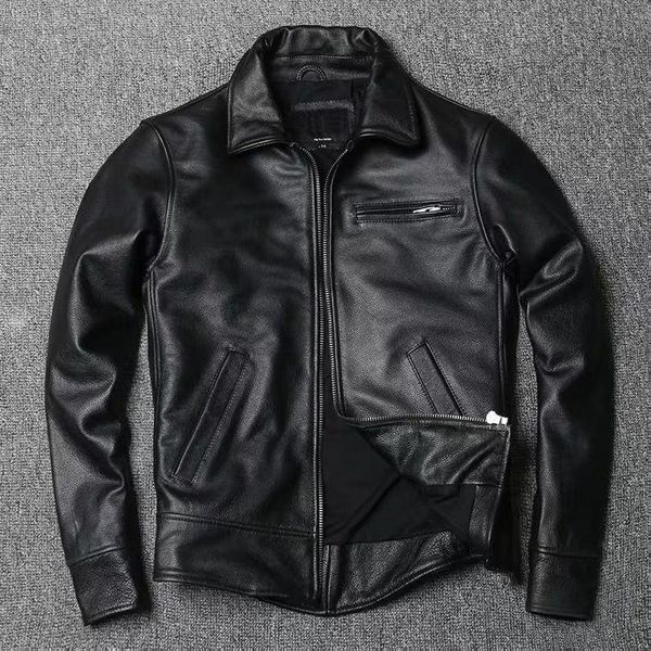 men's leather & faux 2021 autumn winter cowhide real jacket men clothes cow coat male plus size genuine coats e438, Black
men's leather & faux 2021 autumn winter cowhide real jacket men clothes cow coat male plus size genuine coats e438, Black