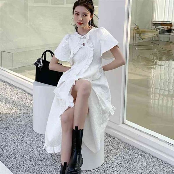 summer irregular streetwear short sleeve white dress for women vintage elegant party fashion long vestidos 210514, Black;gray
summer irregular streetwear short sleeve white dress for women vintage elegant party fashion long vestidos 210514, Black;gray