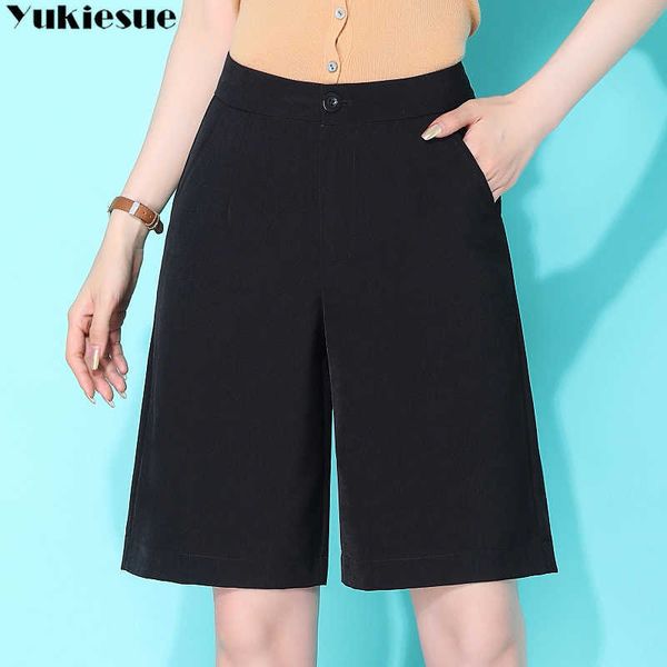 women's shorts woman summer high waist straight wide leg for women short femme jeans womens clothing ladies 210608, White;black
women's shorts woman summer high waist straight wide leg for women short femme jeans womens clothing ladies 210608, White;black