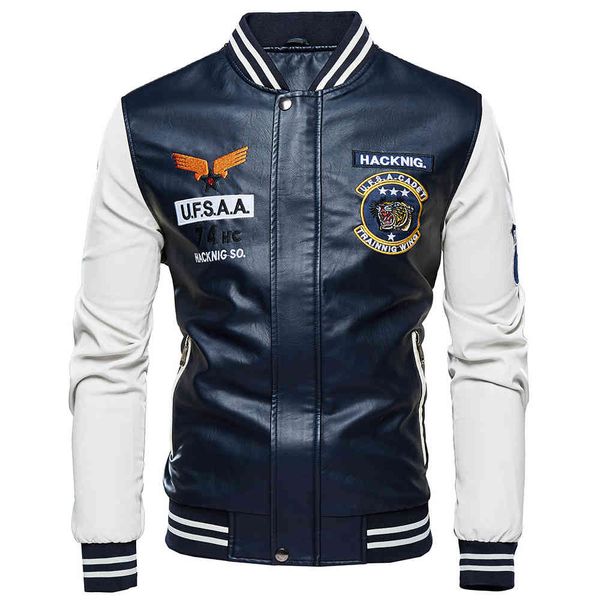 men's leather & faux brand jacket for men fashion patchwork motorbike pu s coats man slim fit spring autumn outwear 6weu, Black
men's leather & faux brand jacket for men fashion patchwork motorbike pu s coats man slim fit spring autumn outwear 6weu, Black