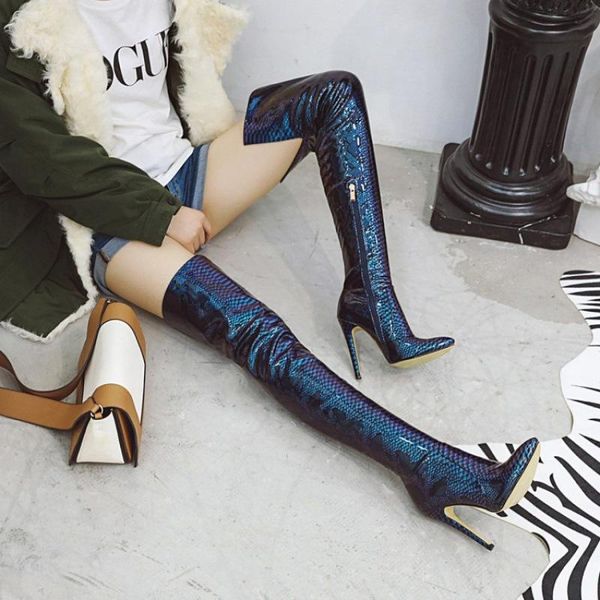 boots stiletto high heels over the knee women stretch thigh ladies spring autumn long shoes cuissardes 46, Black
boots stiletto high heels over the knee women stretch thigh ladies spring autumn long shoes cuissardes 46, Black