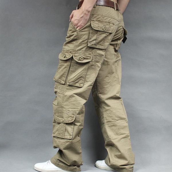 men's pants four seasons outdoor cargo solid color cotton breathable multi-pocket washed loose overalls, Black
men's pants four seasons outdoor cargo solid color cotton breathable multi-pocket washed loose overalls, Black