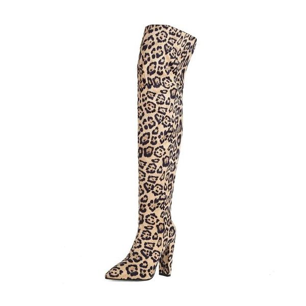 boots 2021 autumn and winter women's european american fashion classic leopard snake print thick high-heeled, Black 
boots 2021 autumn and winter women's european american fashion classic leopard snake print thick high-heeled, Black