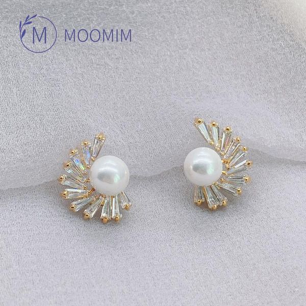 stud moomim classic pearl semicircle earring women shiny zirconia crystal bridal wedding party fashion jewelry trendy accessory, Golden;silver
stud moomim classic pearl semicircle earring women shiny zirconia crystal bridal wedding party fashion jewelry trendy accessory, Golden;silver