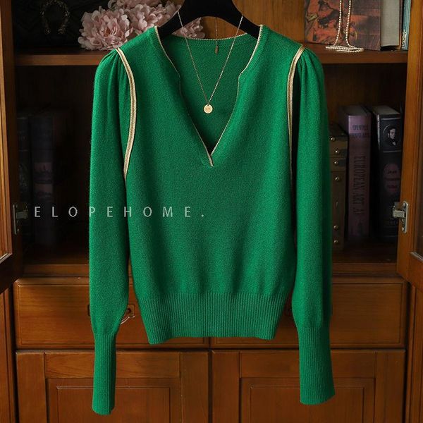 women's sweaters high-quality sweater clothing ~ 2021 autumn and winter gold silk long-sleeved ladies, White;black
women's sweaters high-quality sweater clothing ~ 2021 autumn and winter gold silk long-sleeved ladies, White;black