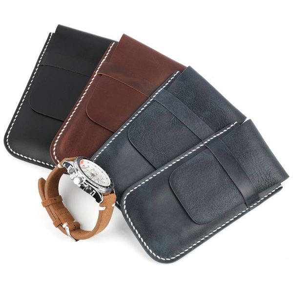 watch boxes & cases genuine leather box bracelet storage bag portable travel jewelry case pouch for men and women, Black;blue
watch boxes & cases genuine leather box bracelet storage bag portable travel jewelry case pouch for men and women, Black;blue