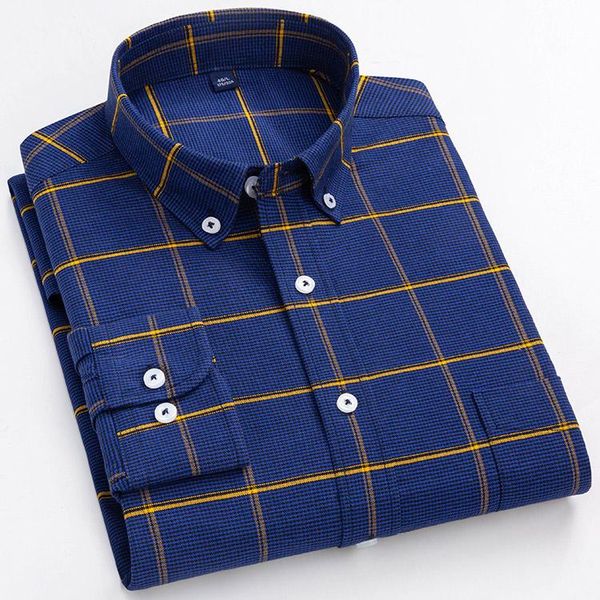 men's casual shirts design plaid oxford men fashion pure cotton full sleeve youth button up preppy style checkered korean clothing, White;black
men's casual shirts design plaid oxford men fashion pure cotton full sleeve youth button up preppy style checkered korean clothing, White;black