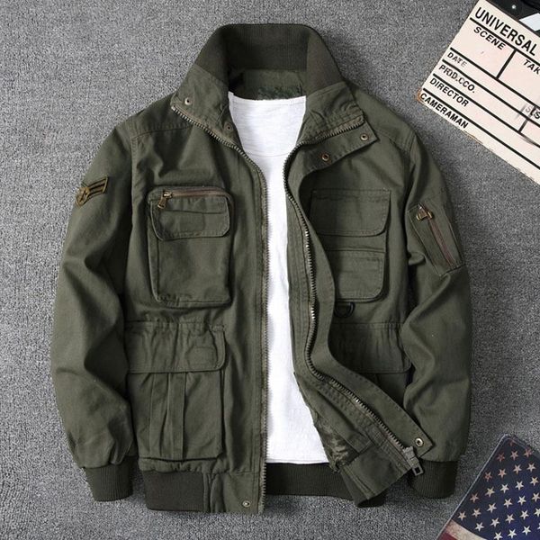 men's jackets winter jacket men stand collar camo multi-pocket fleece casual wear overalls military thick camouflage male coats, Black;brown
men's jackets winter jacket men stand collar camo multi-pocket fleece casual wear overalls military thick camouflage male coats, Black;brown