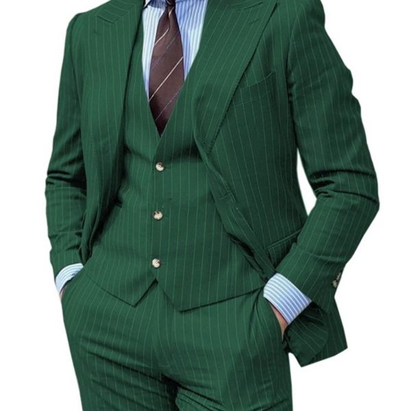 men's suits & blazers arrival: male green stripe men's suits, lapel wedding tux fine suit homme blazer three pieces. uv96, White;black
men's suits & blazers arrival: male green stripe men's suits, lapel wedding tux fine suit homme blazer three pieces. uv96, White;black