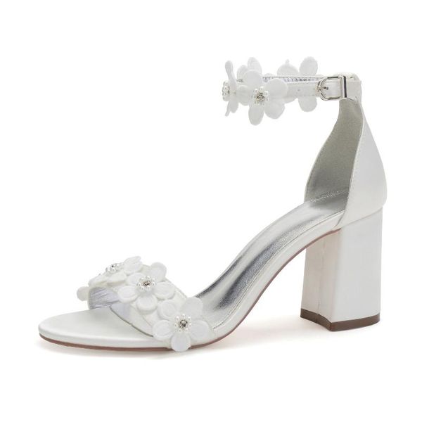dress shoes block thick heel sandals ankle strap with sweet flower trim bridal wedding girl's birthday party ivory high heels 8cm satin, Black
dress shoes block thick heel sandals ankle strap with sweet flower trim bridal wedding girl's birthday party ivory high heels 8cm satin, Black