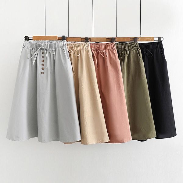 skirts summer women high waist 2021 korean elegant button skirt casual bow tie school pleated for girls, Black
skirts summer women high waist 2021 korean elegant button skirt casual bow tie school pleated for girls, Black
