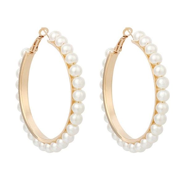 hoop & huggie 60mm exaggerate big fake pearl circle dangle earrings simple party round loop for women jewelry, Golden;silver
hoop & huggie 60mm exaggerate big fake pearl circle dangle earrings simple party round loop for women jewelry, Golden;silver