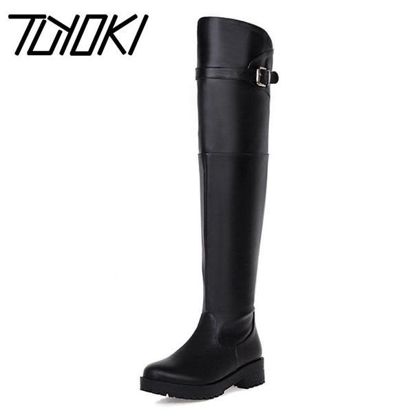 boots tuyoki women long ladies casual fashion round toe pu leather square heels shoes over the knee size 34-43, Black
boots tuyoki women long ladies casual fashion round toe pu leather square heels shoes over the knee size 34-43, Black