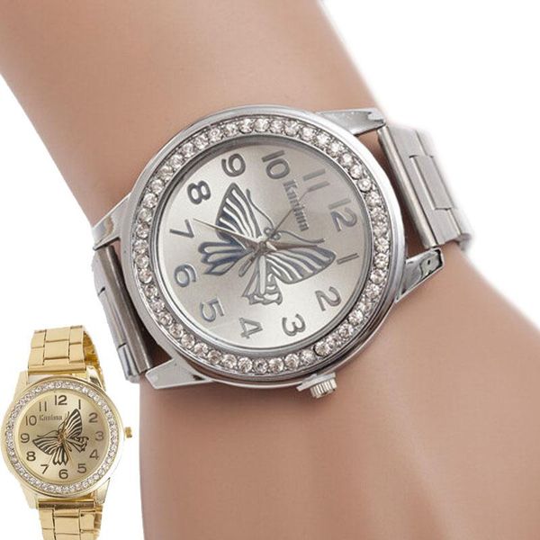 wristwatches fashion women watch butterfly pattern gold stainless steel bracelet sport quartz wrist hour big dial watches, Slivery;brown
wristwatches fashion women watch butterfly pattern gold stainless steel bracelet sport quartz wrist hour big dial watches, Slivery;brown