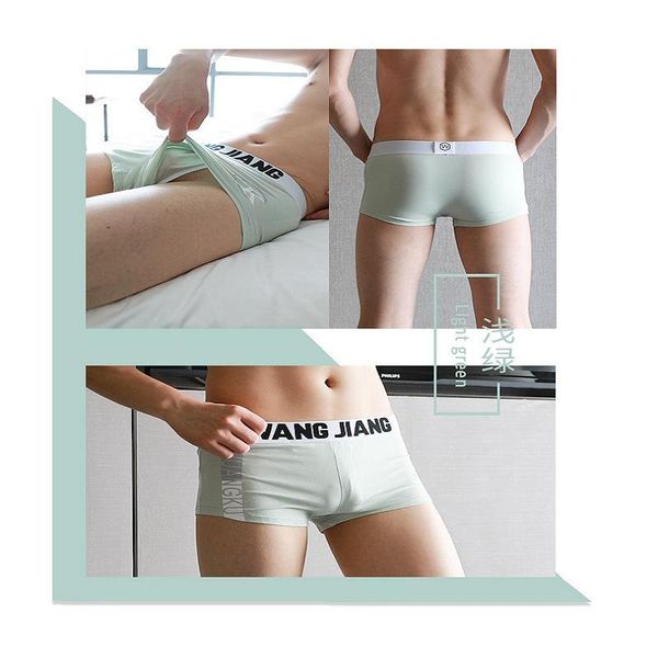 underpants men's underwear cotton boyshort slim fashion simplicity personality trendy boxer shorts, Black;white
underpants men's underwear cotton boyshort slim fashion simplicity personality trendy boxer shorts, Black;white