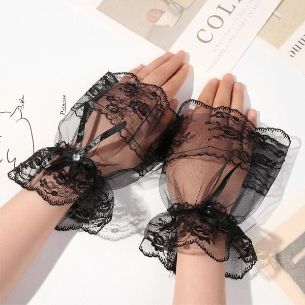 five fingers gloves 1pair womens halloween gothic black white lace wrist cuffs bracelets party sunscreen rhinestone bowknot fingerless 2021, Blue;gray
five fingers gloves 1pair womens halloween gothic black white lace wrist cuffs bracelets party sunscreen rhinestone bowknot fingerless 2021, Blue;gray