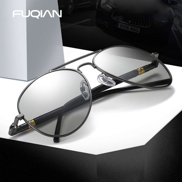 sunglasses fuqian mode mixed-coloured men women chameleon polarized pilot sunglasses anti-glare driving glasses uv400, Black
sunglasses fuqian mode mixed-coloured men women chameleon polarized pilot sunglasses anti-glare driving glasses uv400, Black