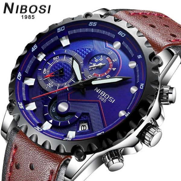 wristwatches nibosi watches mens luxury quartz blue 2021 fashion business leather watch men sport wristwatch chronograph waterproof clock, Slivery;brown
wristwatches nibosi watches mens luxury quartz blue 2021 fashion business leather watch men sport wristwatch chronograph waterproof clock, Slivery;brown