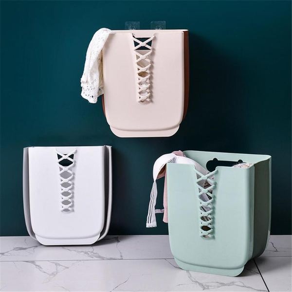 wall-mounted laundry basket folding storage clothes plastic portable finishing box bathroom & organization
wall-mounted laundry basket folding storage clothes plastic portable finishing box bathroom & organization
