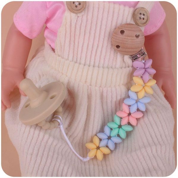 pacifiers# cute flower unique baby pacifier holder clip for nipple bpa silicone beads boy girl teether chain toy
pacifiers# cute flower unique baby pacifier holder clip for nipple bpa silicone beads boy girl teether chain toy