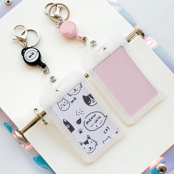 card holders kawaii cat retractable bus holder work badge student transparent id name tag key chain, Brown;gray
card holders kawaii cat retractable bus holder work badge student transparent id name tag key chain, Brown;gray