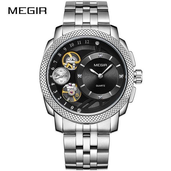 wristwatches relogio masculino megir fashion business men watch waterproof quartz watches stainless-steel clock male, Slivery;brown
wristwatches relogio masculino megir fashion business men watch waterproof quartz watches stainless-steel clock male, Slivery;brown