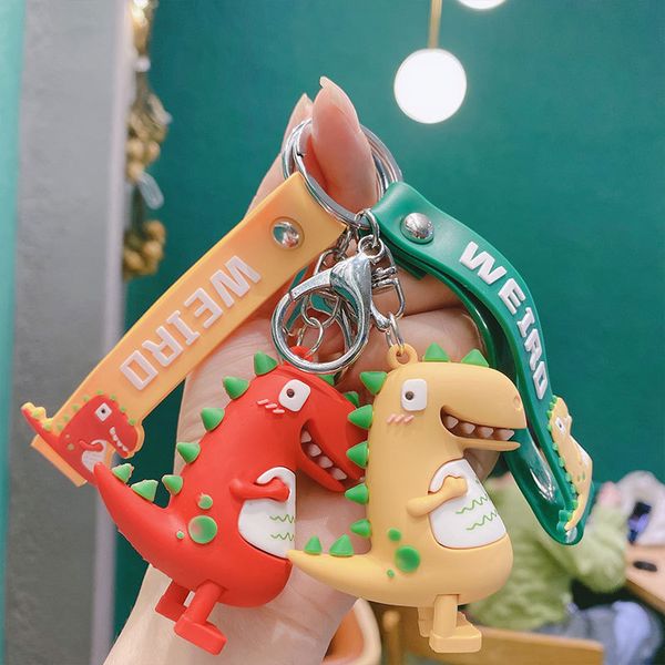 2021 fashion keychain cartoon little dinosaur keychain creative men's and women's bag small leather rope doll pendant gift, Silver
2021 fashion keychain cartoon little dinosaur keychain creative men's and women's bag small leather rope doll pendant gift, Silver
