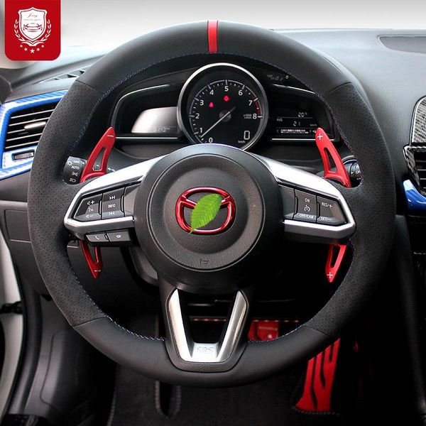 for mazda 6 atenza axela cx-4 cx-5 atenza familia auto alcantara suede hand-stitch steering wheel coverinterior car accessories
for mazda 6 atenza axela cx-4 cx-5 atenza familia auto alcantara suede hand-stitch steering wheel coverinterior car accessories