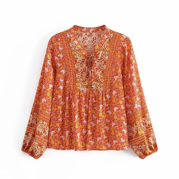 women's blouses & shirts blouse women floral print drawstring v neck loose shirt chiffon casual long sleeve ladies blisas mujer 2021, White
women's blouses & shirts blouse women floral print drawstring v neck loose shirt chiffon casual long sleeve ladies blisas mujer 2021, White