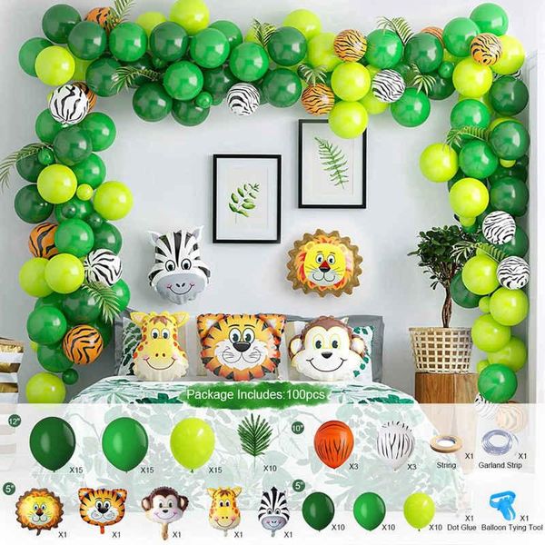party decoration jungle safari theme green balloon garland latex baloons arch kit wedding birthday decor kids baby shower year 2022
party decoration jungle safari theme green balloon garland latex baloons arch kit wedding birthday decor kids baby shower year 2022