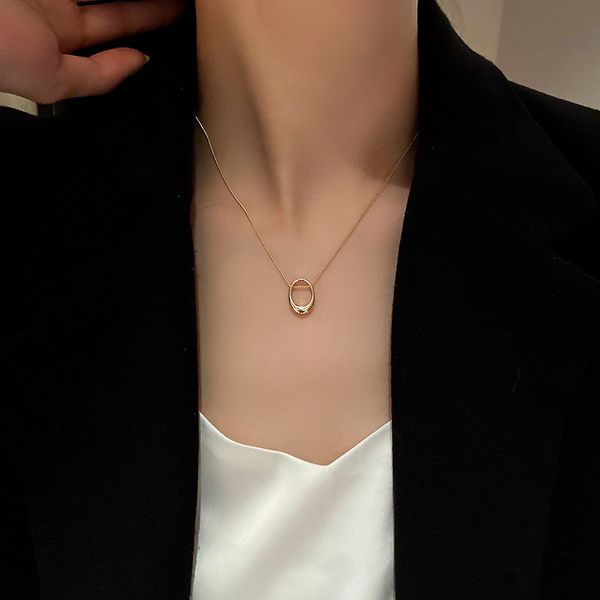 south designer east gate fashion simple metal necklace art model geometric necklace net red temperament design, Black
south designer east gate fashion simple metal necklace art model geometric necklace net red temperament design, Black