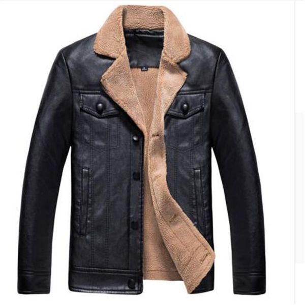 men's fur & faux autumn winter jacket men leather casual solid warm coat jaqueta masculina brand clothing male jackets plus size xxxxl, Black
men's fur & faux autumn winter jacket men leather casual solid warm coat jaqueta masculina brand clothing male jackets plus size xxxxl, Black
